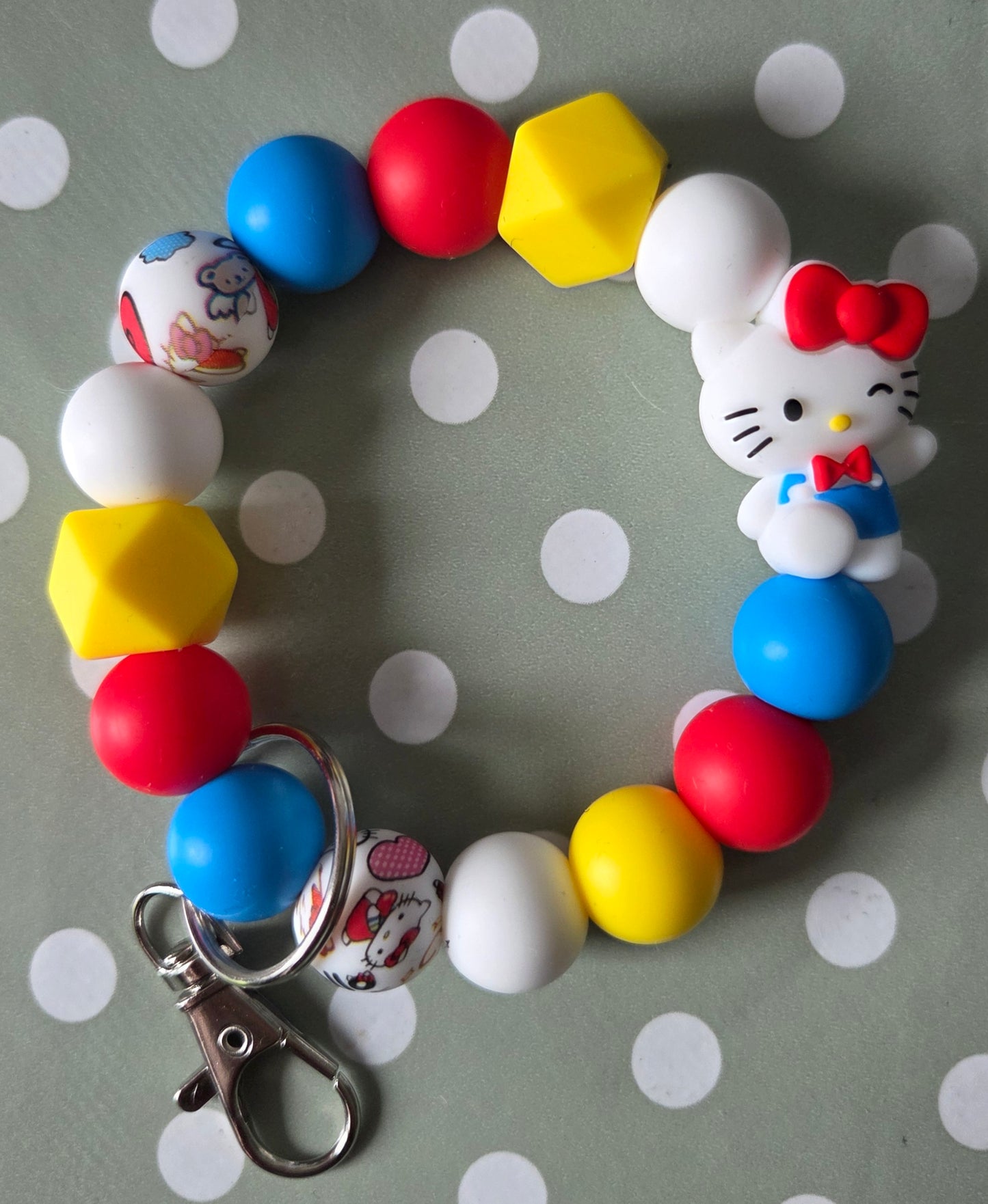 Silicone Beaded Keyrings