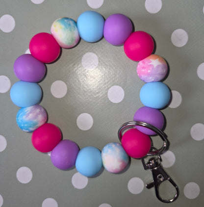 Silicone Beaded Keyrings