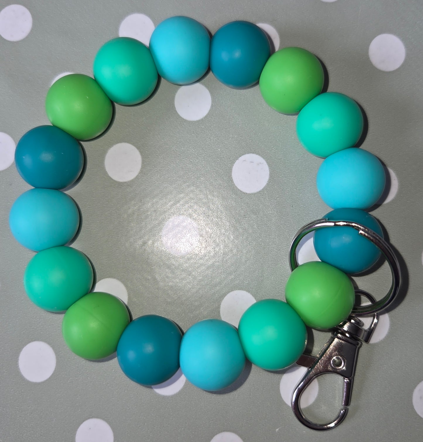 Silicone Beaded Keyrings