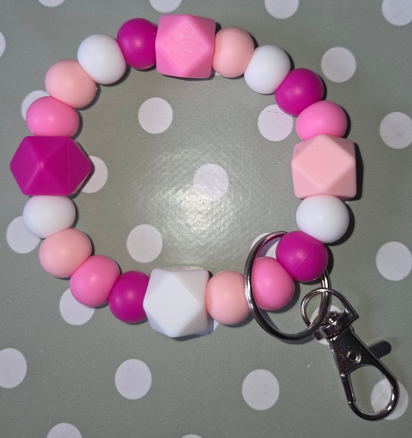 Silicone Beaded Keyrings
