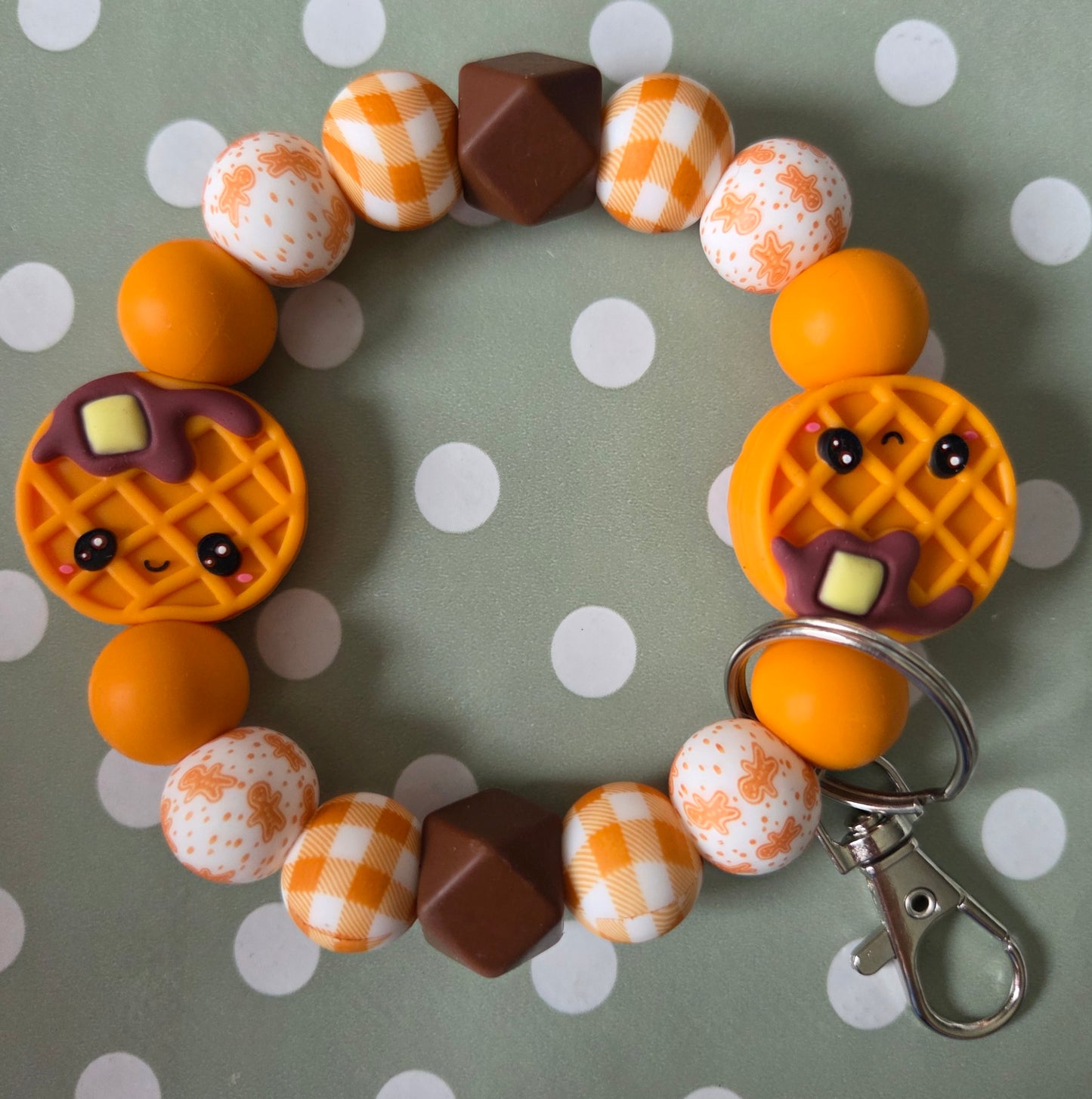 Silicone Beaded Keyrings