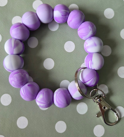 Silicone Beaded Keyrings