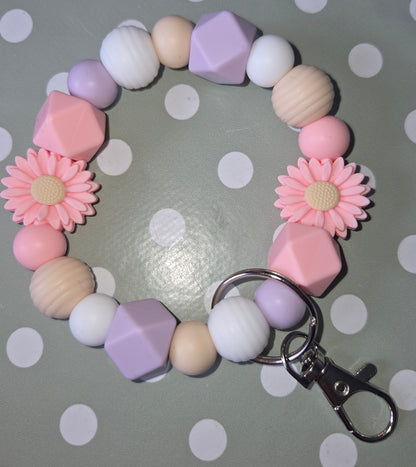 Silicone Beaded Keyrings
