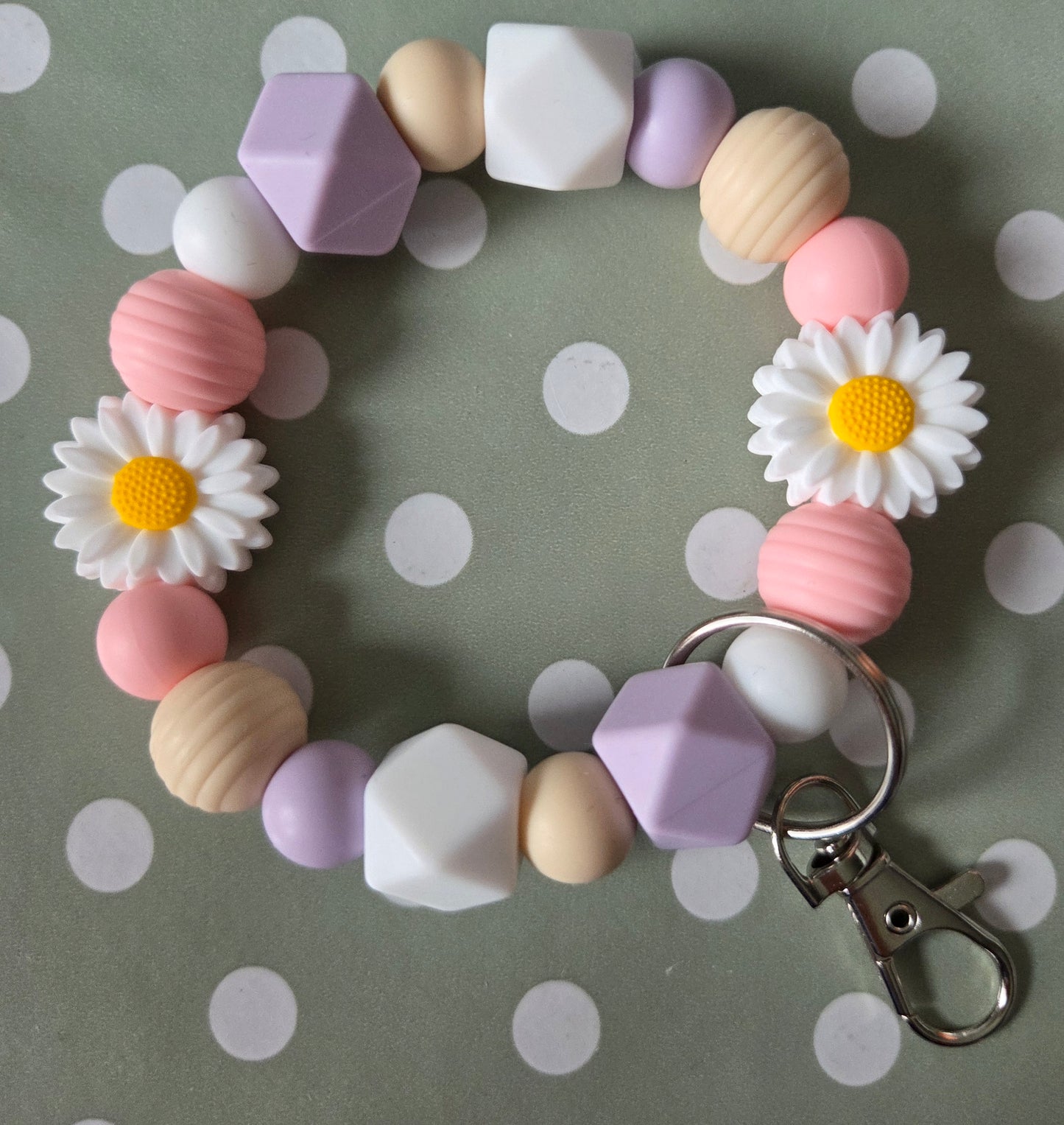 Silicone Beaded Keyrings