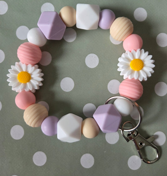 Silicone Beaded Keyrings